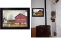 Trendy Decor 4U Antique Barn By Billy Jacobs, Printed Wall Art, Ready to hang, Black Frame, 14" x 10"